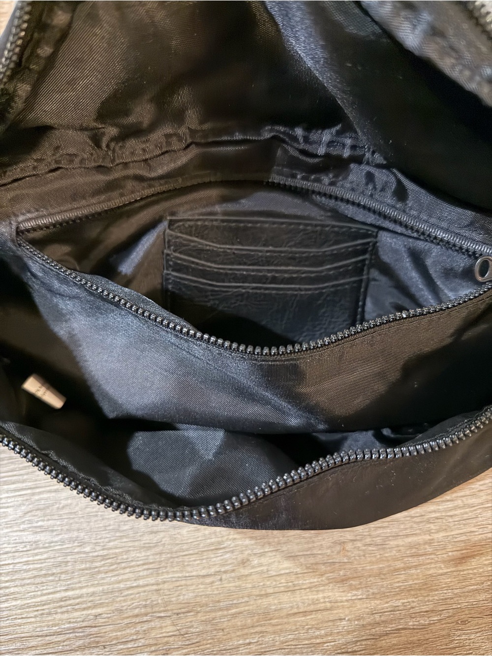 BEIS Black Canvas Sling Belt Bag with Braided Strap - Picture 8 of 13